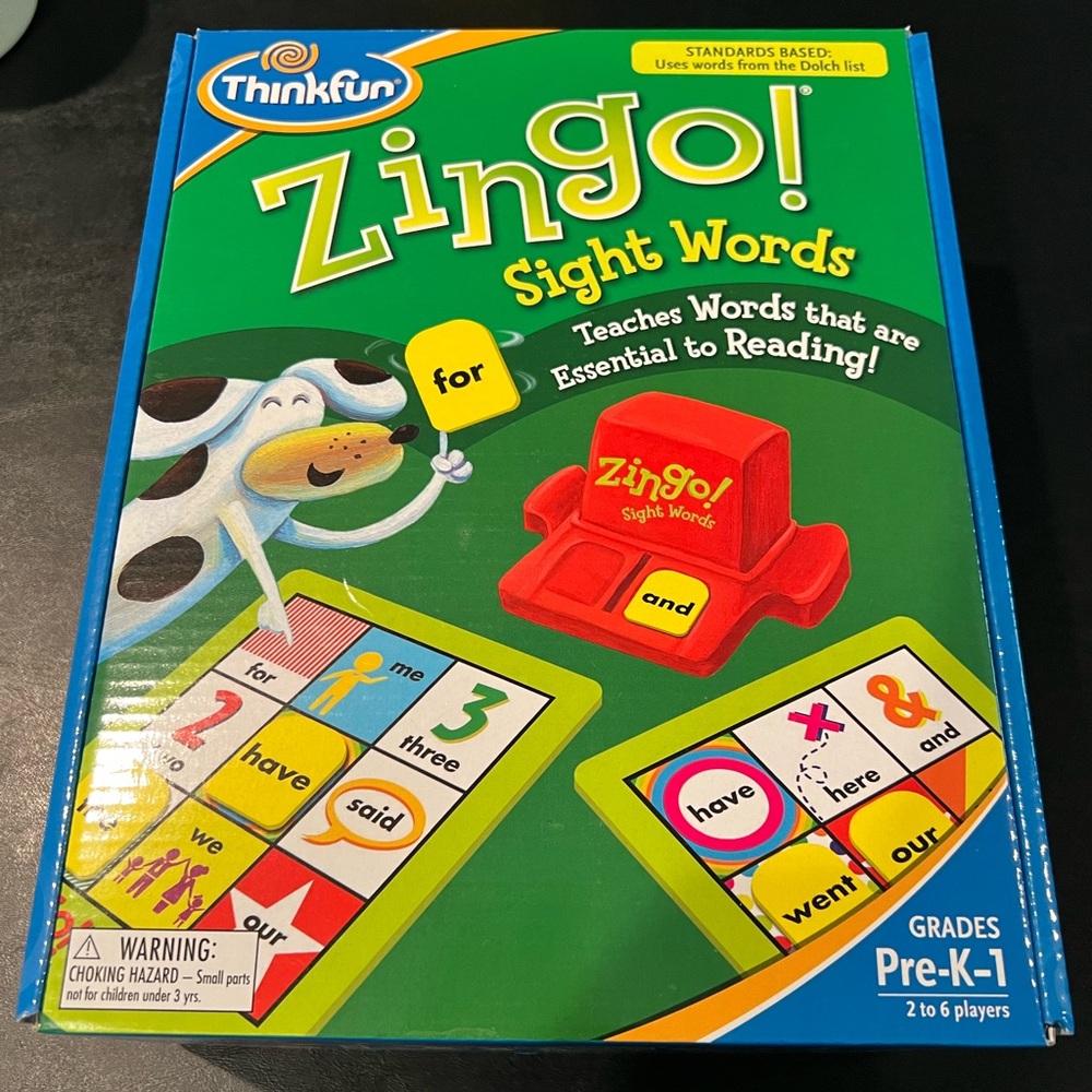 EUC Zingo! Sight Words game by Thinkfun